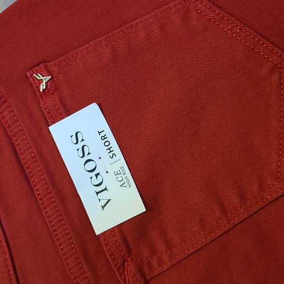 Women's Red Shorts - Picture 7 of 7